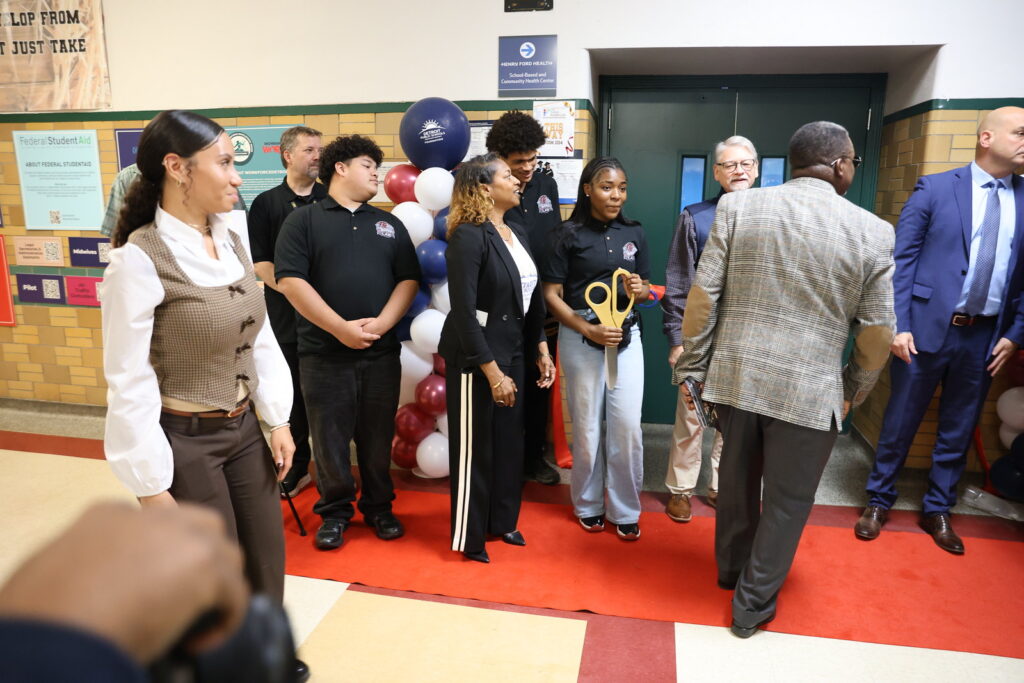 Superintendent Dr. Nikolai Vitti at the Ford Future Builders Lab opening